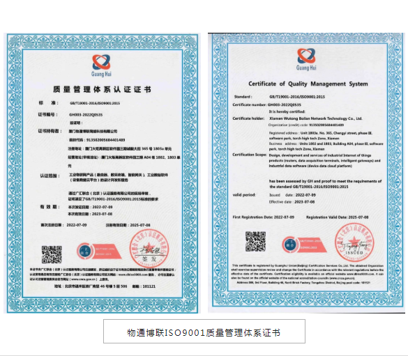 威九国际IOS9001证书